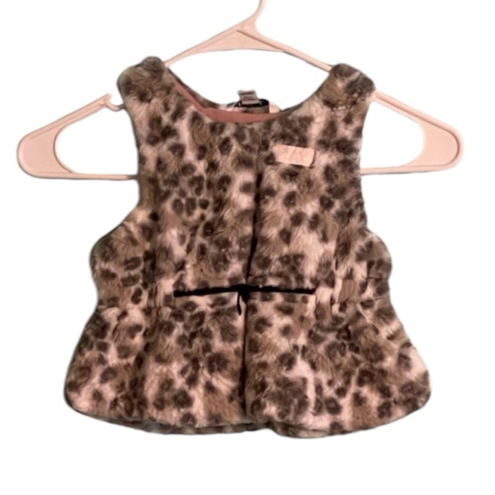 24 M‎ Girls Cheetah Print Vest- Calvin Klein Jeans